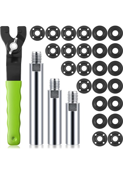 Açılı Taşlama Makinesi Uzatma Çubuğu Aksesuarı Anahtarlı (Yurt Dışından)