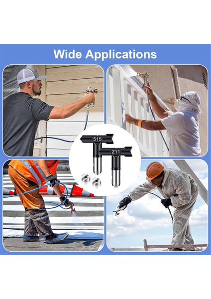 Sprey Uçları, 6 Adet Havasız Boya Sprey Uçları Tersinir Sprey Uçları (Yurt Dışından) modelleri