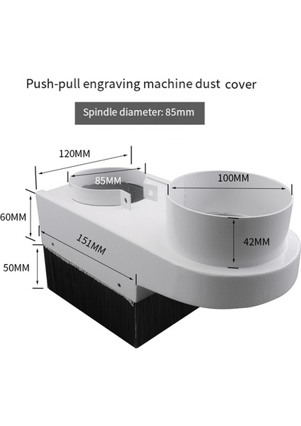 Toz Toplayıcı Ayakkabı Gravür Makinesi Mil Kapağı 85MM (Nextcard) (Yurt Dışından)