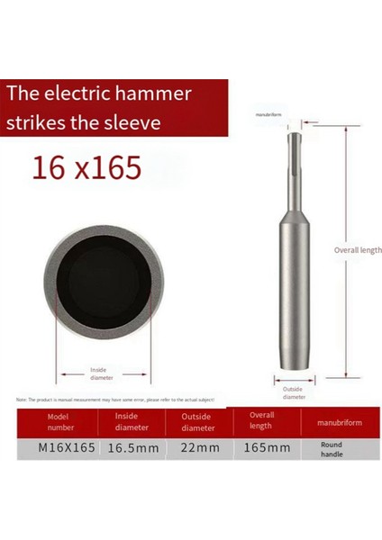 1 Adet Sds Plus Topraklama Çubuğu Sürücüsü 16MM Toprak Kazığı Çekiç (Yurt Dışından)