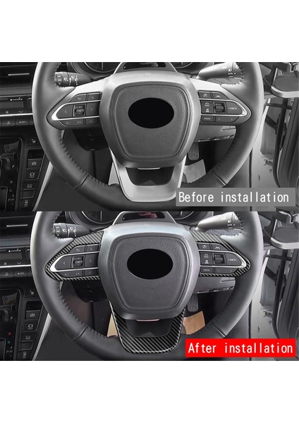 Araba Iç Direksiyon Simidi Kapağı Trim Sticker Kitleri Abs Karbon Fiber (Yurt Dışından) fırsatları