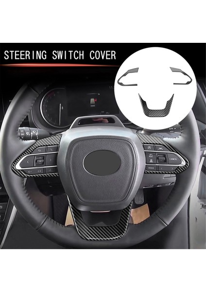 Araba Iç Direksiyon Simidi Kapağı Trim Sticker Kitleri Abs Karbon Fiber (Yurt Dışından) indirimleri