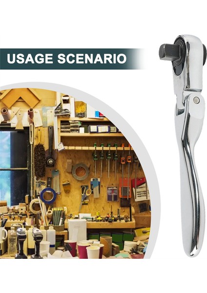 1/4 Döndürülebilir Çift Başlı Cırcırlı Anahtar 72 Dişli Cırcırlı Anahtar (Yurt Dışından) fırsatları