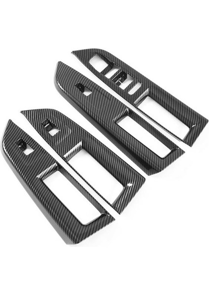 Araba Karbon Fiber Pencere Camı Kaldırma Düğmesi Trim Anahtarı Kapağı (Yurt Dışından) indirimleri
