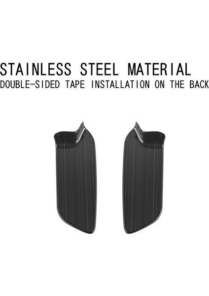 Araba Paslanmaz Çelik Iç Kapı Kase Paneli Trim Sticker Siyah (Yurt Dışından) modelleri