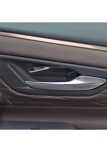 Araba Paslanmaz Çelik Iç Kapı Kase Paneli Trim Sticker Siyah (Yurt Dışından) indirimleri