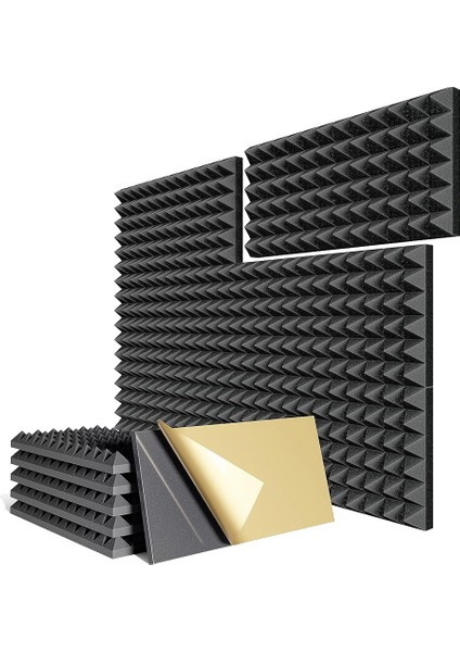 6 Paket Kendinden Yapışkanlı Ses Geçirmez Köpük Paneller (Yurt Dışından)