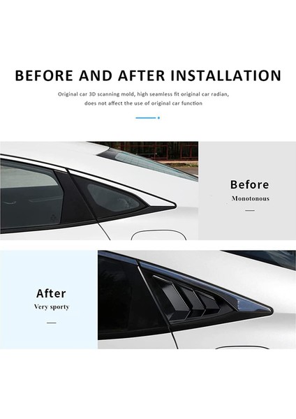 Sedan 2016-2021 Arka Yan Pencere Panjurları (Yurt Dışından) indirimleri