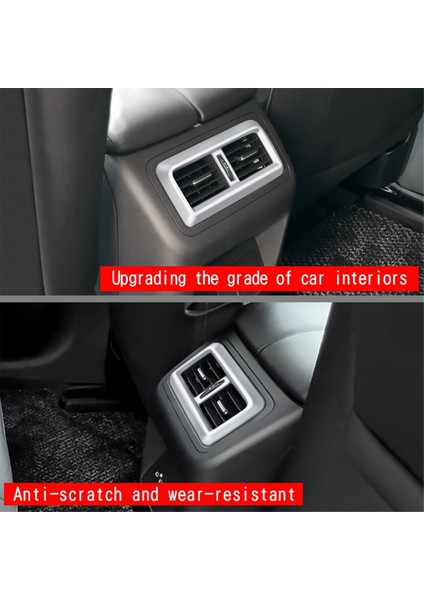 Araba Gümüş Arka Klima Havalandırma Çıkışı Trim Iç Çerçeve (Yurt Dışından)