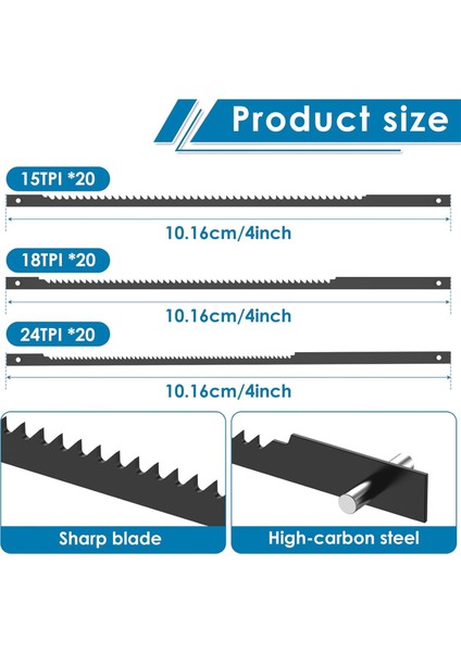 60 Adet Dekupaj Testeresi Bıçakları Pim Ucu (Yurt Dışından) fiyatları