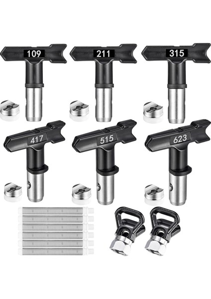 14 Parça Havasız Alet Seti, 6 Parça Nozul, 6 Parça Filtre (Yurt Dışından)