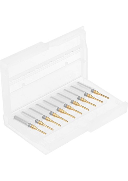 Pcb Makinesi Için 10 Adet Titanyum Kaplama Karbür, 1/8 Inç Şaft 1.5mm (Yurt Dışından)