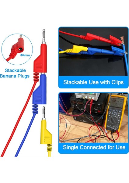 Yığılabilir Muzdan Muz Fişine Esnek Kablo, Elektrik Test Uçları (Yurt Dışından) indirimleri