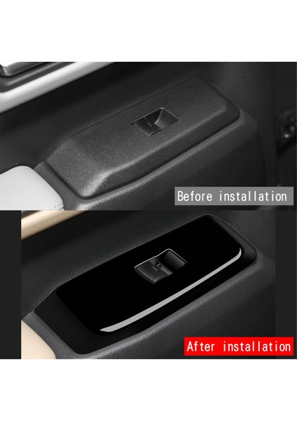 Araba Camı Kaldırma Anahtarı Paneli Trim Çıkartmaları Parlak Siyah (Yurt Dışından) modelleri