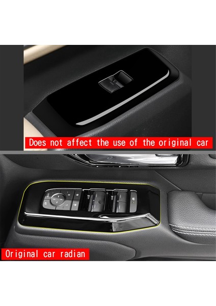 Araba Camı Kaldırma Anahtarı Paneli Trim Çıkartmaları Parlak Siyah (Yurt Dışından) indirimleri