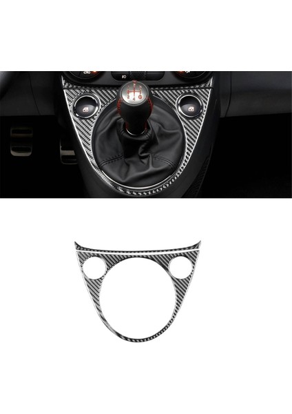 12-15 Araç Merkezi Kontrol Vites Kolu Kapağı Trim Stickerı (Yurt Dışından)