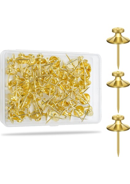 60 Adet Çift Başlı Çivi Resimleri Asmak Için, Altın (Yurt Dışından)