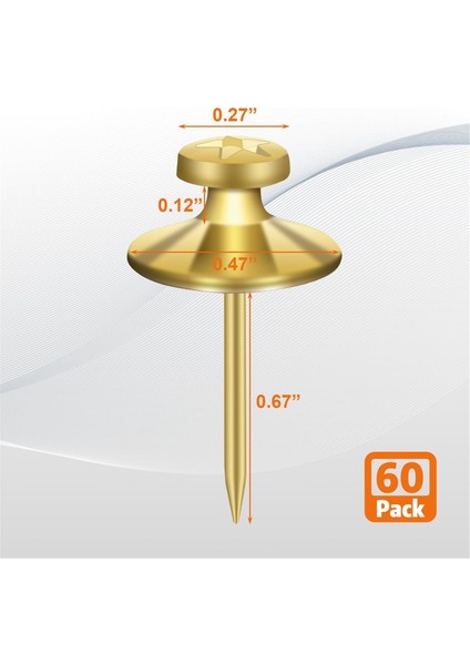 60 Adet Çift Başlı Çivi Resimleri Asmak Için, Altın (Yurt Dışından) fiyatları