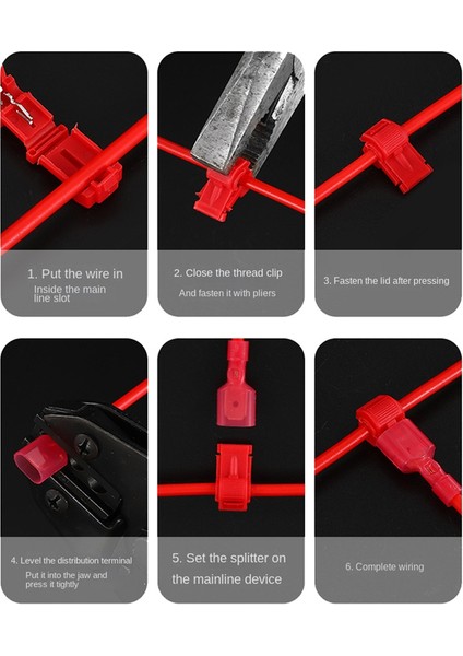 120 Adet/60 Çift Hızlı Ekleme Kablo Terminalleri T-Tap Kendiliğinden Soyulan (Yurt Dışından) fırsatları