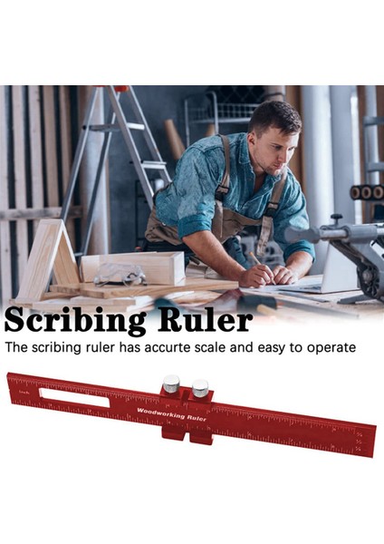 Ahşap Işleme Aletleri Cetvel Cetvel Düzeni Aracı 8 Inç (Yurt Dışından) indirimleri