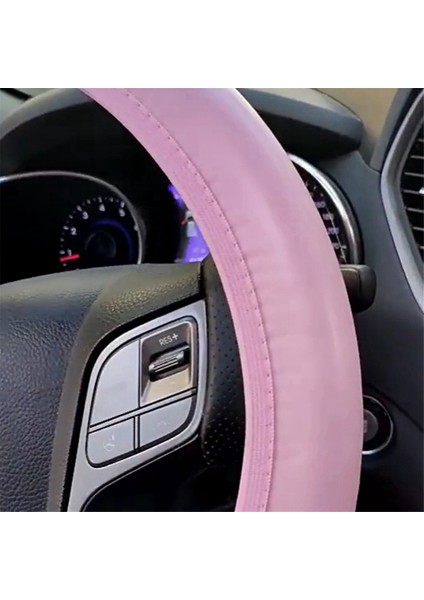 Kadınlar Için 10 Adet Direksiyon Kılıfı Sevimli Aksesuar Seti Pembe (Yurt Dışından)