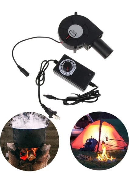 9733 Üfleyici Fan Küçük Ocak Aleti 12V 5500RPM Ayarlanabilir Hız Abd Fişi (Yurt Dışından) indirimleri