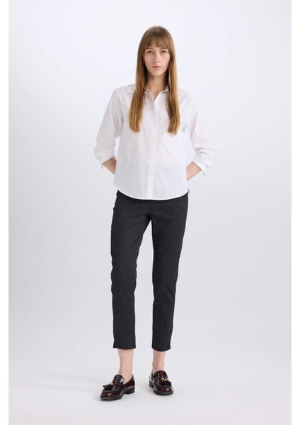 Sigaret Normal Bel Beli Lastikli Düz Paça Basic Düz Saten Kumaş Pantolon J8741AZ23WN fırsatları