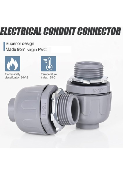 30 Adet 1/2 Inç Sıvı Geçirmez Konnektör Pvc (Yurt Dışından) fiyatları