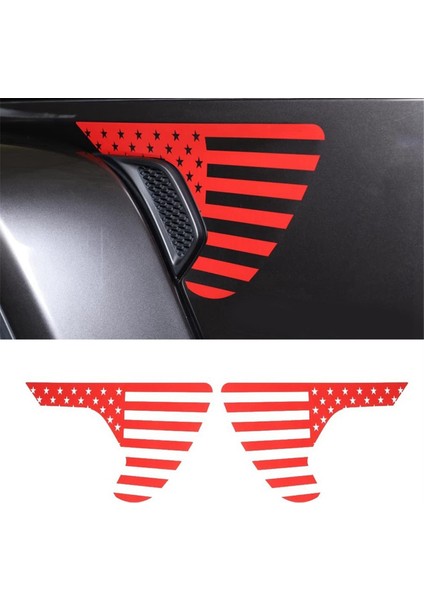 Yan Havalandırma Sticker Kapak Çıkartmaları Trim Kırmızı (Yurt Dışından)