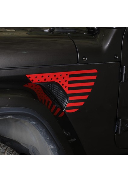 Yan Havalandırma Sticker Kapak Çıkartmaları Trim Kırmızı (Yurt Dışından)