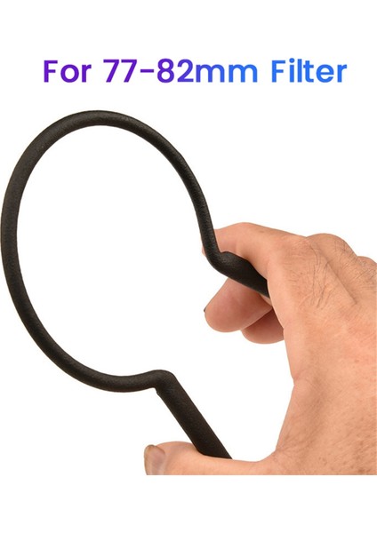 2 Adet Filtre Anahtarı Kauçuk Çelik Kamera Lens Filtresi 77-82MM Için (Yurt Dışından) indirimleri
