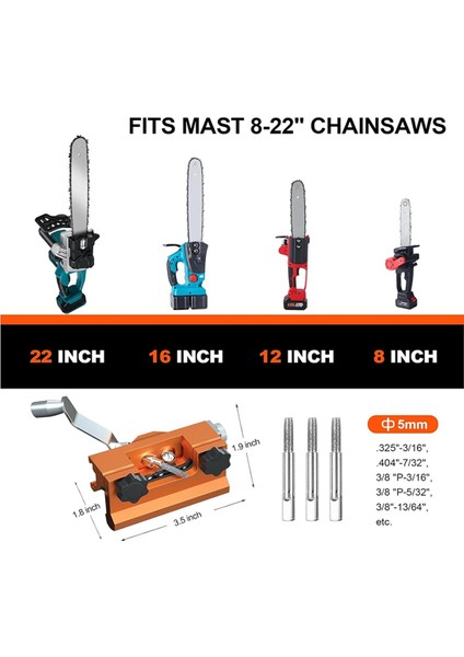 Zincirli Testere Bileyici, Hızlı Zincirli Testere Bileme Takımı (Yurt Dışından) fiyatları