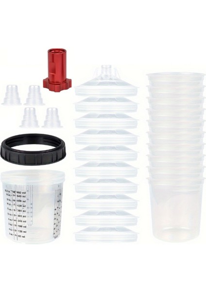 600ML Tek Kullanımlık Boya Kabı Bağlantı Parçası 16X1.5MM Dahili (Yurt Dışından)