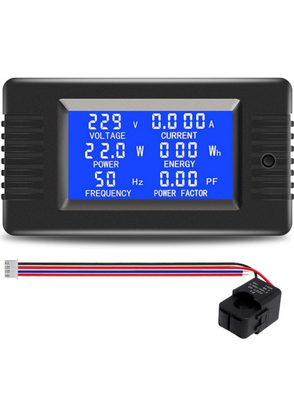 Ac 110V 100A LCD Ekran Açıklığı Ct Dijital Voltmetre Ampermetre (Yurt Dışından)
