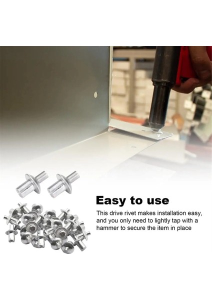 100 Adet Çekiç Tahrikli Genişleme Alüminyum Çivi Delme Perçini (Yurt Dışından) indirimleri