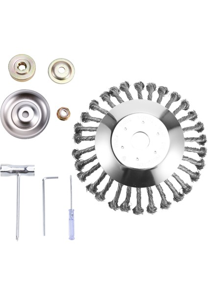 Tel Tekerlek + Sabitleme 7 Parçalı Set Çim Biçme Makinesi Tel Çim Biçme (Yurt Dışından) fiyatları