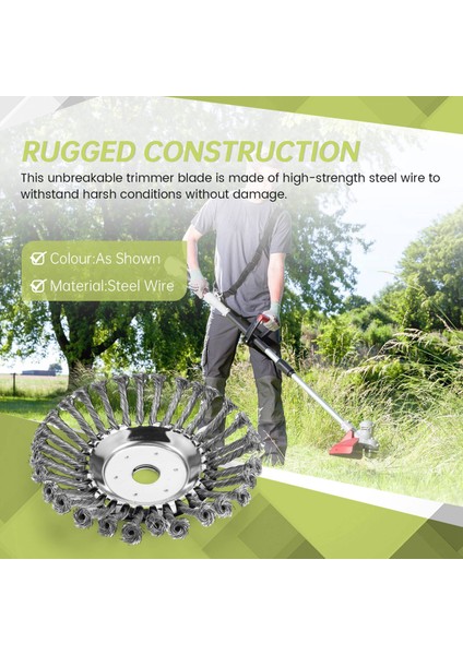 Tel Tekerlek + Sabitleme 7 Parçalı Set Çim Biçme Makinesi Tel Çim Biçme (Yurt Dışından) fırsatları