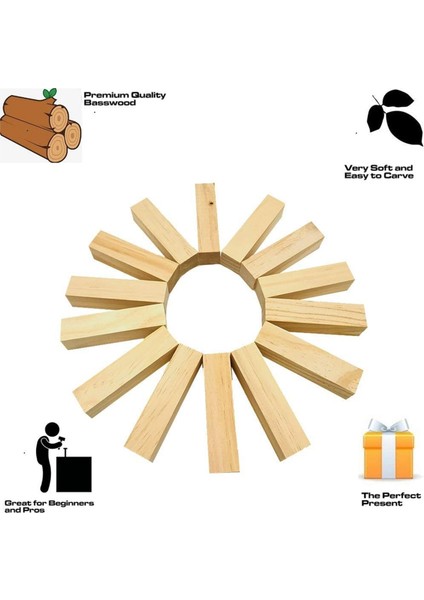 Basswood Oyma Kitleri, Ahşap Oymacılığı Için Bitmemiş Ahşap Bloklar (Yurt Dışından) fırsatları