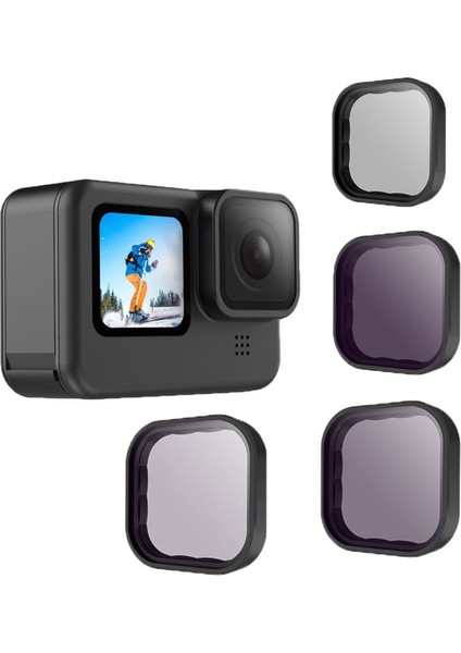 Nd8 ND16 ND32 Cpl Lens Filtreleri Hero 12 Aksiyon Kamerası Için Set (Yurt Dışından)