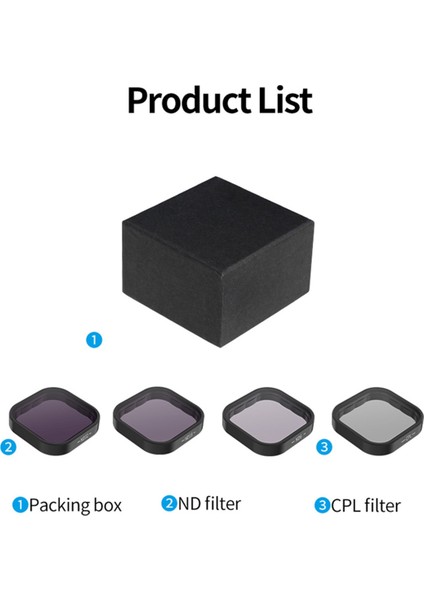Nd8 ND16 ND32 Cpl Lens Filtreleri Hero 12 Aksiyon Kamerası Için Set (Yurt Dışından) fırsatları