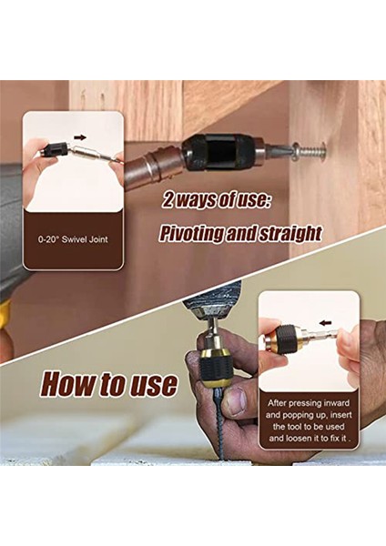 Matkap Ucu Tutucu Uzatma 6 Parça Esnek Manyetik Döner Uç Tutucu (Yurt Dışından) fiyatları