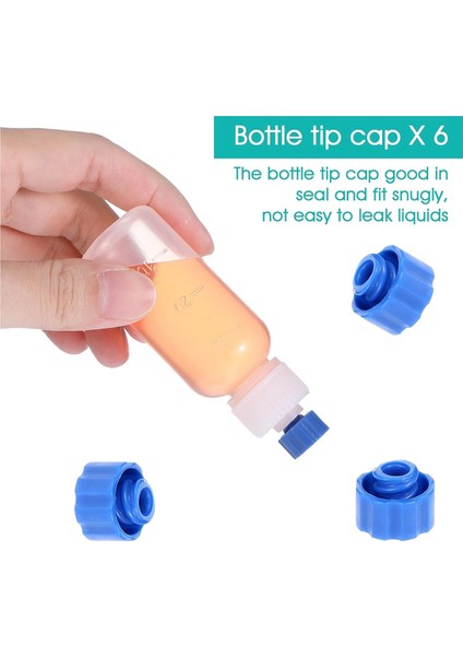 6 Adet Iğne Ucu Sıkma Şişeleri, 30ML Plastik Damlalıklı Şişe (Yurt Dışından) modelleri