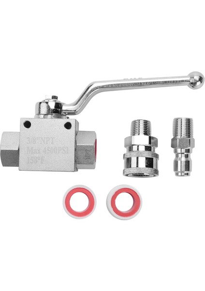 Yüksek Basınçlı Yıkama Makinesi Küresel Vana Takımı 3/8 Inç Hızlı Bağlantı 4500 Psi (Yurt Dışından) modelleri