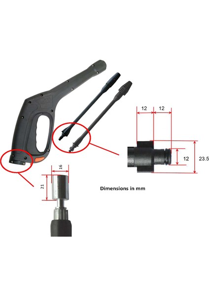 Faip Patriot Bosche Yüksek Basınçlı Yıkama Makinesi Araba Temizleme Aksesuarı (Yurt Dışından) fırsatları