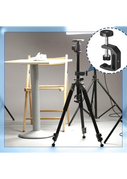 1/4 Inç ve 3/8 Inç Dişli Delikli 6 Adet Evrensel C Kelepçesi (Yurt Dışından) indirimleri