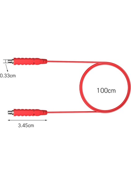 Adet Manyetik Test Uçları Silikon Jumper Test Kabloları 30V AC5A 3.3ft (Yurt Dışından)