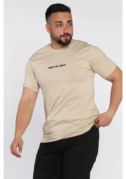 Erkek Bisiklet Yaka Silikon Kabartma Baskılı Tişört P-00015046 fiyatları