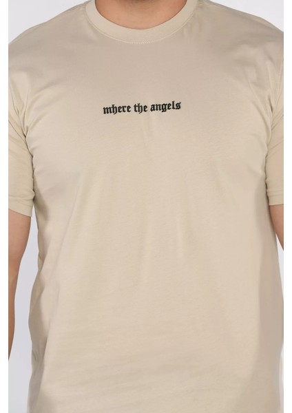 Erkek Bisiklet Yaka Silikon Kabartma Baskılı Tişört P-00015046 fırsatları