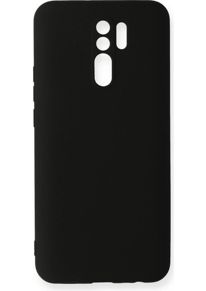 Xiaomi Redmi 9 Kılıf Nano Içi Kadife Silikon - Siyah Svlrs