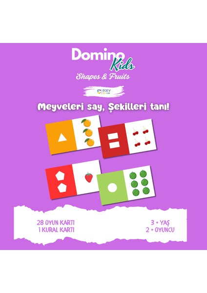 Domino Kids Shapes & Fruits Kutu Oyunu fiyatları